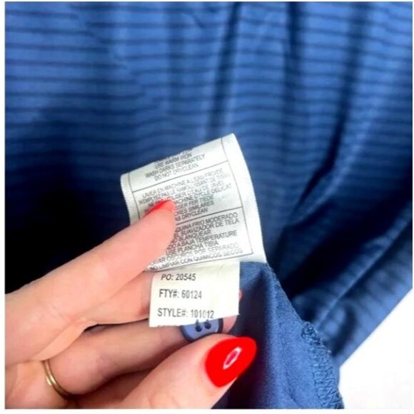 Slazenger Mens Large Blue Striped Polo Shirt Size Large - Picture 5 of 7